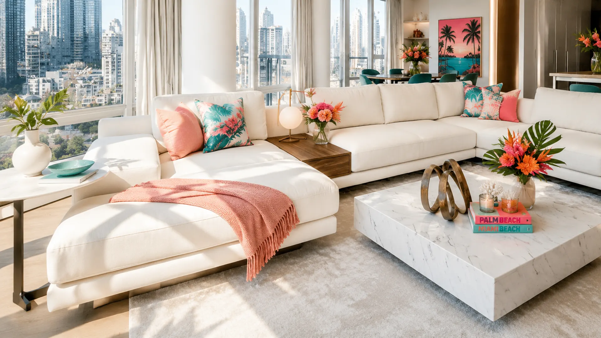 A fresh, great-smelling Florida living room
